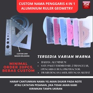 TUTU [Free Custom]/ school Ruler / children's Ruler 4in1/ Ruler / carving Ruler Aluminum Ruler / Rul