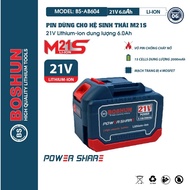 [VOUCHER 8%] Pin Máy Khoan Boshun / drama Chân M21 Công Xuất Cao 10 cell Pin 15 cell 20 cell