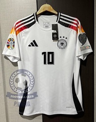New!! เสื้อฟุตบอล ทีมชาติเยอรมัน Home ชุดเหย้า ยูโร 2024  [ 3A ] เกรดแฟนบอล สีขาว พร้อมชื่อเบอร์นักเตะในทีมครบทุกคน+อาร์มยูโร กล้ารับประกันคุณภาพสินค้า