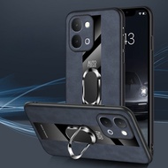 For VIVO Y500 i Magnetic Ring Holder Shockproof Cover For Vivo Y 500i Y500 Pro Sheepskin PU Leather 