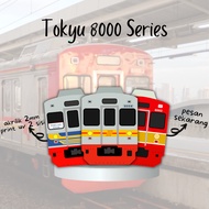 [PRE-ORDER] Gantungan Kunci KRL Tokyu 8000/8500 Series