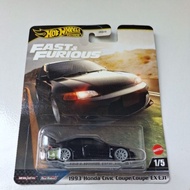 Hotwheels Premium Fast And Furious 1993 Honda Civic Coupe/Coupe EX EJ1
