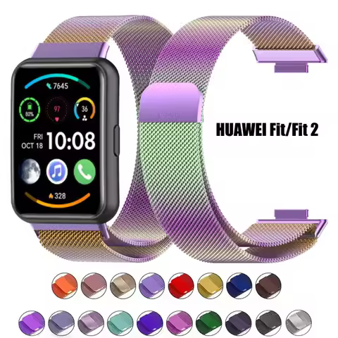 Milanese Loop For Huawei Watch Fit/Fit2 Straps smart Magnetic stainless steel metal bracelet Huawei 