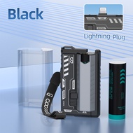 GOOJODOQ 22.5W 10000mAh Portable Power Bank Dual Battery Mecha Style Lightweight Typc-C/Lighiting Du