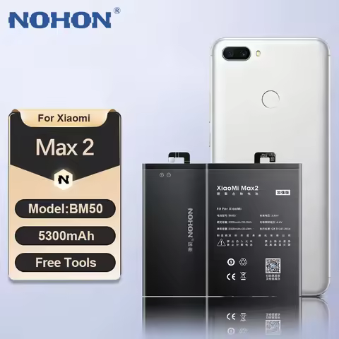 Nohon BM48 BM49 BM50 BM51 Battery for Xiaomi Max 2 3 Mix 4 Mi Note 10 Pro/Lite BM21 BM34 BM3A BM3B B