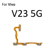 สวิตช์ปุ่มปุ่มเปิดปิดริบบิ้นสายเคเบิลงอได้สำหรับ Vivo V23e V23 V21e V21 4G 5G V20 SE Pro เงียบปริมาณ