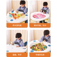 Multifunctional Study Table Particle Assembled Building Block Table Children's Painting Table Toy Table
