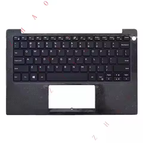 Z Upper Case Palmrest Cover Backlight Keyboard For Dell XPS 13 9370 9380 7390 9305