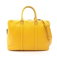 【二手】路易威登LOUIS VUITTON商務包 Port Document Voyage PM Taiga Jaune 2WAY M30636 Jaune Leather PDV 男士二手 A