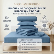 1F Jacquard Striped Hotel Bedding Set Smooth, Cool, Breathable Mattress 10 to 20cm - Ngoc Hanh Beddi