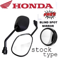 HONDA BEAT FI SIDE Mirror Motorcycle type (black) WITH BLIND SPOT MIRROR