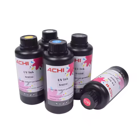 5*500ML/Bottle LED UV Ink for R1390 L800 R330 DX4 DX5 DX6 DX7 Printhead for A2 A3 A4 & Large Flatbed
