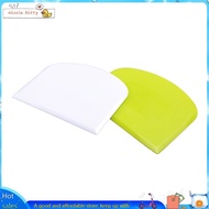 2 Pieces Dough Scraper Bowl Scraper Food-Safe Plastic Dough Cutter Flexible Plastic Scraper Practica