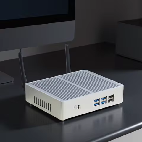 Helorpc Industrial Mini PC with Inter Core i5-5200U Support Windows10 Linux Pfense with 4xUSB3.0 4xU