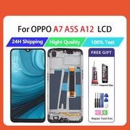 For OPPO Original A7 A12 A5S LCD REALME3 REALME3I LCD OPPO A5S Original Touch Screen Replacement with Frame