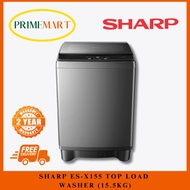 SHARP ES-X155 TOP LOAD WASHER (15.5KG) - 2 YEARS SHARP WARRANTY + FREE DELIVERY