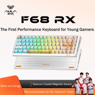 AULA | AULA F68 RX Wired Magnetic Gaming Keyboard 8000Hz Polling 0.001mm RT Accuracy 68 Keys 256K Sc