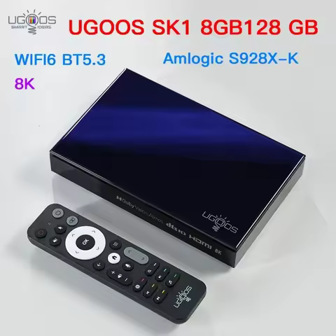 UGOOS SK1 Set Top Box Amlogic 8GB 128GB 12nm 2.0GHZ Android11.0 WIFI6 BT5.2 Smart TV Box 8K 4K House
