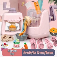 New Color Clay Toy Playdoh Set Playdough Set Toys For Kids Pretend Playset Ice Cream Maker Burger Machine