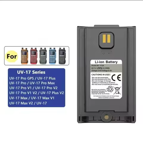 [BL-UV17] for Baofeng UV-17 Pro BL-17UV UV-17L UV-17 PlusV1 V2 UV-17 Max Rechargeable Li-ion Battery