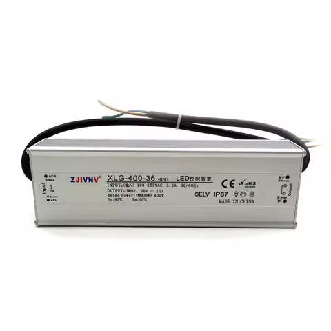 AC-DC 400W Switching Power Supply 180-263VAC to DC 24V 36V 45V 48V Waterproof IP67 SMPS PSU For LED 