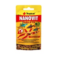 Tropical Nanovit Tablets Fish Food for Bottom Feeders Pleco Loach Corydoras Shrimp Lobster Crab Sink
