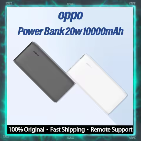 OPPO Portable Power Bank 10000mAh Long Life Battery 20W Max Output 18W Input 3C Certification Suppor