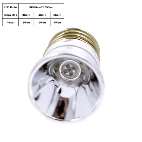 26.5mm IR LED Module 940nm 850nm 7W 3/4/5-Core 1-Mode Driver SMO Drop-in for 501B 502B Flashlight