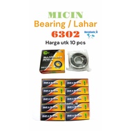 10 PCS MICIN BEARING 6302 LAHER 6302 KLAHER 6302 LAHAR 6302 MOTORCYCLE WHEEL BEARING