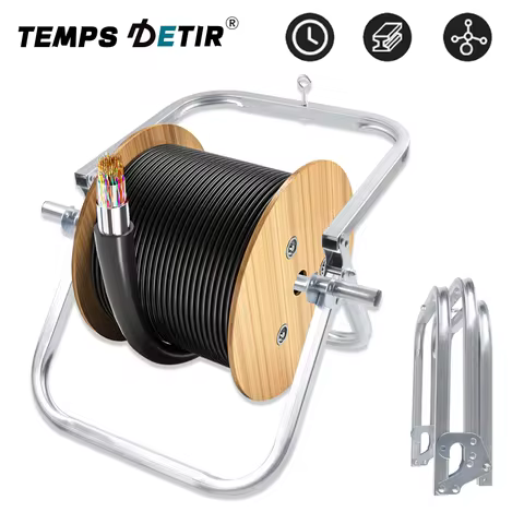 Collapable Metal Cable Reel Racks, Reel Racks General Cabling Tools Collapsible Reel Supports For Fi