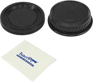 Haoge Camera Body Cap and Rear Lens Cap Cover Kit for Pentax K PK Mount Camera Lens Such as K-7, K-x