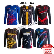 (JERSEY TOWN) MEN / WOMEN UNISEX JERSEY T-SHIRT MALAYSIA LONG SLEEVES (BAJU JERSI LELAKI LENGAN PANJ