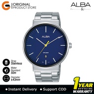7.7 Alba Men's Watch AS9G15 Leather Strap &amp; Stainless Steel Strap Alba Original Watch