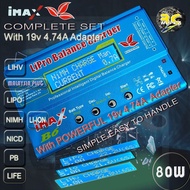IMAX B6 80W Balance Charger Lipo 1S-6SLiHv NiHM/Cd Li-ion & Pb with 19V 4.74A adapter for Drone Aero