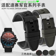 Watch Strap Suitable for Diesel Diesel DZ7395 DZ7396 DZ4500 DZ4506 Nylon Canvas Silicone Watch Strap