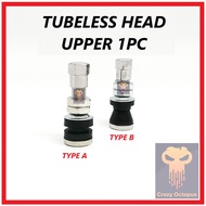 KEPALA TIUB MOTORCYCLE TUBELESS TYRE VALVE TUBE HEAD TUBELESS HEAD FOR SPORT RIM &amp; TAYAR TUBELESS