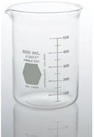 DWK Life Sciences 14000-1000 KIMAX Low Form Griffin Beaker, 1000 mL Capacity, Pack of 6