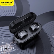 Awei T13 Mini TWS Earbuds Bluetooth Earphone Bass HiFi In-Ear Mini Capsule Touch Contorl With Mic HiFi Stereo Gaming Earbuds