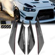 Front bumper splitter fin canard valence spoiler lip diffuser Universal for Mitsubishi Lancer Evo 10