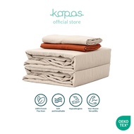 KAPAS LIVING | Duvet Cover Set | 100% French Linen | Bedsheet + Pillowcases | Single/Queen/King/Sk