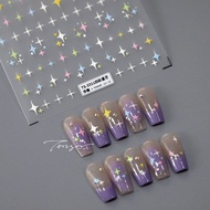 [CORAL SEA] Four-Color star 5D nail stickers nail accessories nail stickers nail decoration nail sti