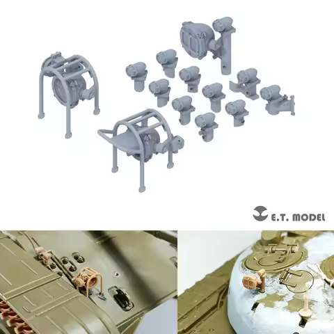 ETmodel P35-270 1/35 Lights Set for Russian T-72 Family Model Enhancement 3D Resin Add on Parts