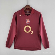 [Long Sleeve T-Shirt SSS+]05-06 Arsenal Home Retro Long Sleeve Football Shirt