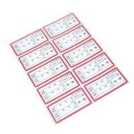 Oil Change Cycle Label (Per For)