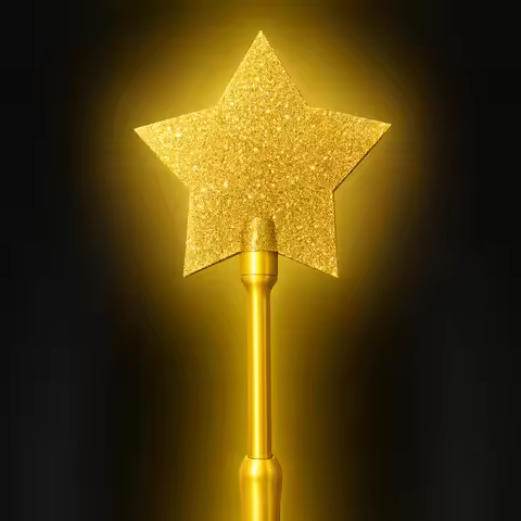 Fashion Creative 3d Printed Wand Tap To Pay Lightweight Portable Star Magic Wand Holder 36.7cm Cute 