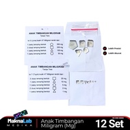 Anak Timbangan Miligram (Mg) 12 Set l Antim Mg 12 set