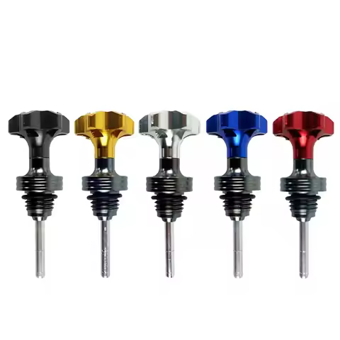 1pc Oil Dipstick Cap Plug For Scooter Motorcycle Engine Engine Crankcase Oil Level Gauge Universally