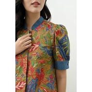 Blouse batik BA7839 lengan pendek / Baju atasan wanita batik modern