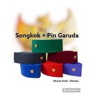 Songkok Kopiah Peci Can Buy Songkok Get Garuda Brooch Pin Use: - Many Color Variants - Free Garuda P