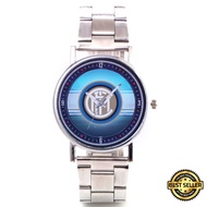 Jam Tangan Stainless Steel LOGO CLUB BOLA INTER MILAN Custom Keren 02 Besi Rantai Murah Meriah Unik